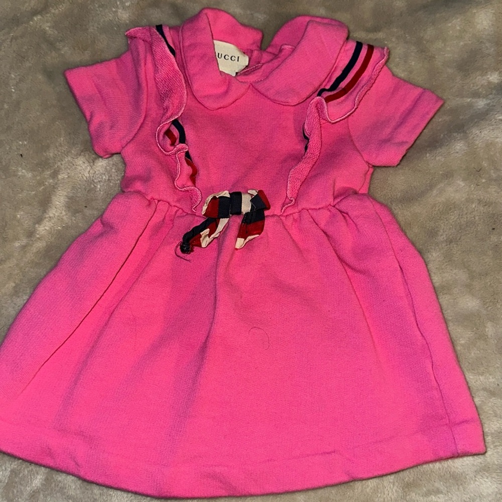 Pink Infant Girl Gucci Dress